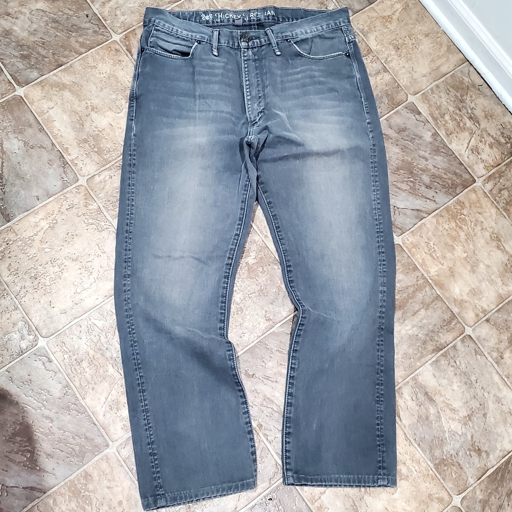 Designer Jeans Hickey Freeman Light Grey Men's 36x32